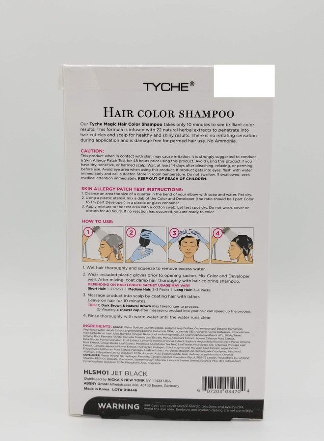 TYCHE Hair Color Shampoo (JET BLACK) - Image 2